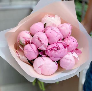 Букет рожевих півоній (11шт)