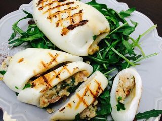 Lignje punjene kozicama 250gr