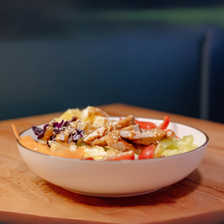 ქათმის სალათი ფორთოხლით