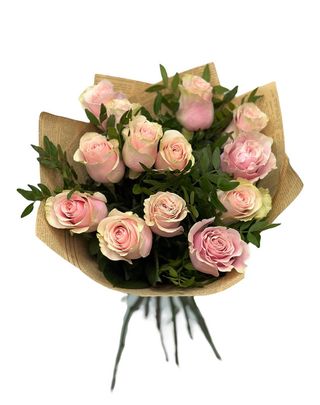 13 Trandafiri Roz Pudră