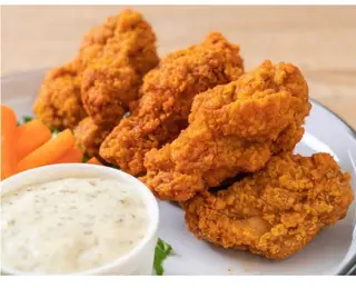 Ración De Crispy Alitas De Pollo 5 unds 