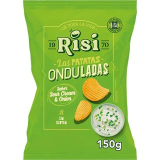 Risi Onduladas Sour Cream & Onion 125 Gr