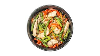 Локшина рисова з куркою