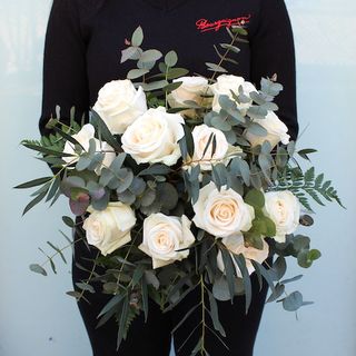 Ramo De Rosas Blancas (12 Rosas)