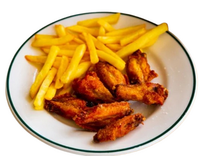 Plato de alitas de pollo (6 uds.)