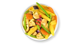 Yellow curry z krewetkami