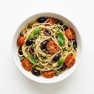 Espaguetis Con Olivas Y Alcaparras