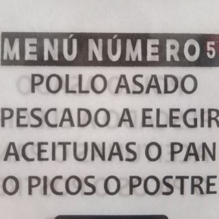 Menú N° 5