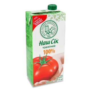 Сік «Наш Сік» томатний з м'якоттю (0,95л)