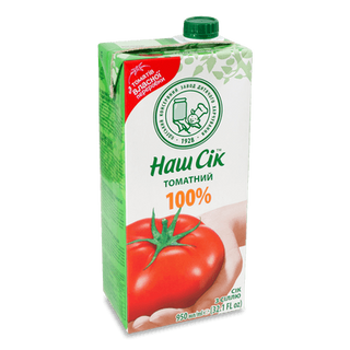 Сік «Наш Сік» томатний з м'якоттю (0,95л)