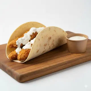 Taco Solo Carne De Pollo Frito