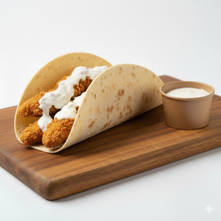 Taco Solo Carne De Pollo Frito