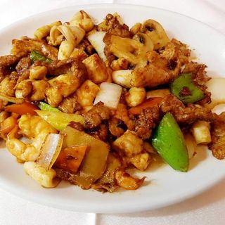 Pollo Con Ternera Y Gamba especial de la cada