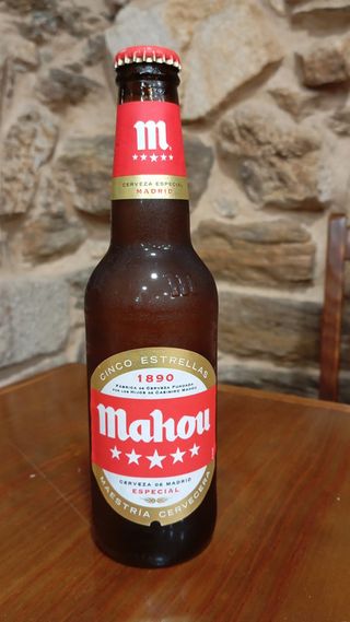 Cerveza Mahou 5 Estrellas (330 Ml.)
