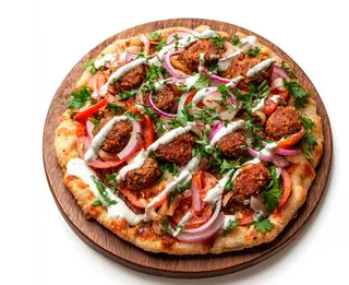 Lahmacun de falafel