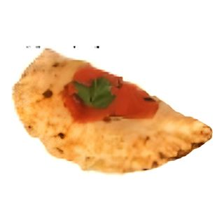 Calzone farcito con mozzarella e prosciutto e funghi