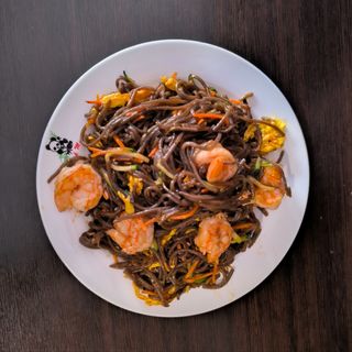 J139 Soba con gamberi