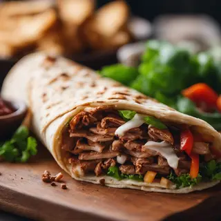 Menu tacos kebap