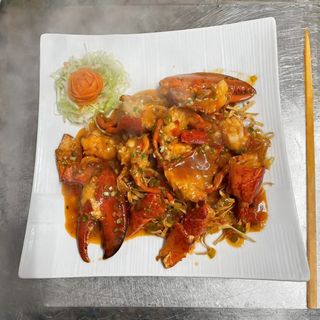 016. Spaghetti croccante all'astice