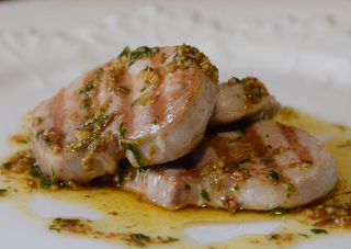 Escalopines de solomillo de cerdo al vino