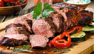 Ceafa de porc afumata la gratar