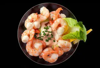 ensalada con gambas