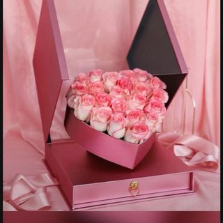 Boîte Rose De Fleurs & Chocolats Premium Pour Occasions Spéciales