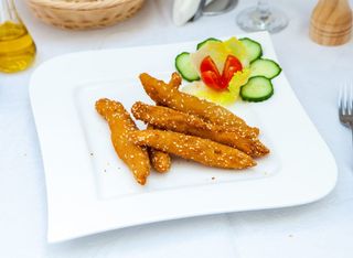 Crochete de pui cu susan