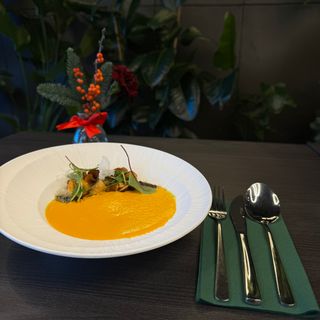 Krem z pieczonej dyni