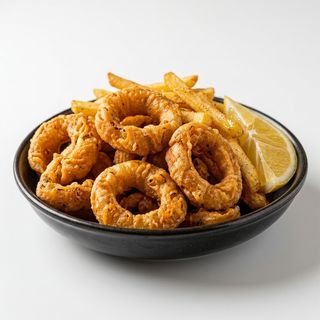 Calamares Con Patatas (Ración)