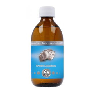 Niejonowe nano srebro koloidalne Ag 25ppm 300ml Vitacolloids