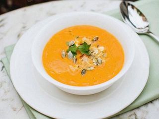 Гарбузовий крем-суп з Тигровою креветкою (270g)