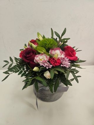 Flowerbox / Box kwiatowy ,,Róż z zielenią”