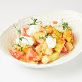 Хрустящий баклажан с цыпленком 