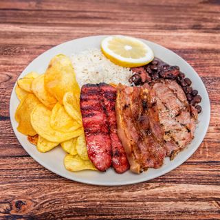 Grelhada Mista Entremeada, Febra e Salsicha