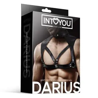 Darius Arnés Masculino Para El Pecho Cuero Vegano