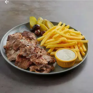 Chawarma Open Platter Viande+ frites