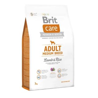 Brit Care Adult Medium Breed - сухий корм для собак середніх порід з ягням та рисом, 3 кг