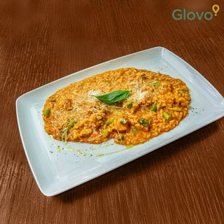 Risotto con pollo e asparagi