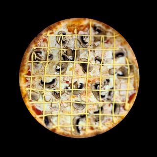 Пицца с курицей и грибами