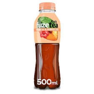 Fuzetea crni ledeni čaj s okusom breskve i hibiskusa 0.5 l PET