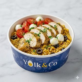 Ensalada Mediterranean Chicken Rice