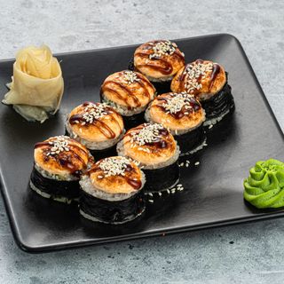 Запеченный ролл с креветками 8 шт.