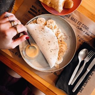 Tapioca Doce - Cartola (Queijo, Banana e Canela)