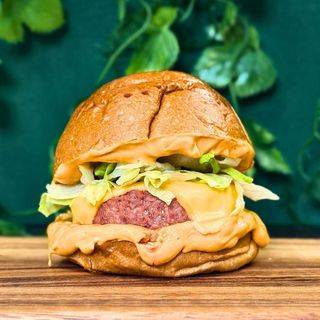 Cheesy Vegetarian Burger