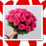 ვარდისფერი ვარდები (30 ცალი)