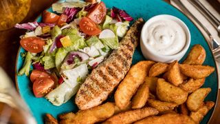 Grillowany filet z łososia-danie