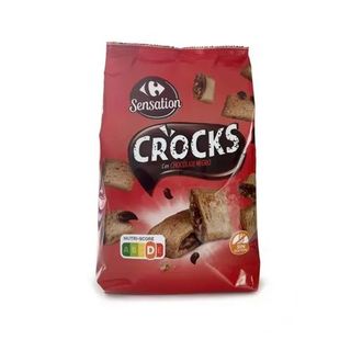 Cereales Rellenos De Crema De Chocolate Negro Carrefour 500 Gr.