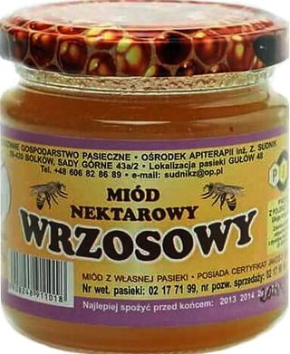 Miód wrzosowy 280g Rodzinna Pasieka Sudnik