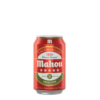 Cerveza Mahou Cinco Estrellas Sin Gluten lata (330 Ml.)